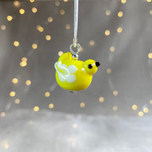 Load image into Gallery viewer, Handmade Glass Bird Necklace in Yellow
