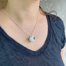 Load image into Gallery viewer, Handmade Glass Bird Necklace in White
