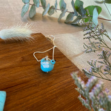 Load image into Gallery viewer, Handmade Glass Bird Necklace in Teal
